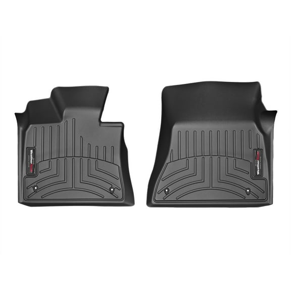 WeatherTech Custom Fit FloorLiners compatible with BMW X5 35d, X6 M, X5 M, X5 35i, X6 50i, X5 40e - 1st Row (Driver & Passenger), Black