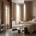thumbnail image 5 of SNITIE Crushed Velvet Grommet Curtains, 2 Panels Luxurious Thermal Insulated Soundproof Drapes, Light-Filtering Soft Durable Window Treatments for Living Room Office, 5 of 8