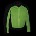 thumbnail image 5 of Milwaukee Leather MPM1790 Men's Black and Neon Green Hi Vis Mesh Racer Armored Jacket with Removable Rain Jacket X-Large, 5 of 8
