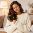thumbnail image 6 of Ouuluon Durable Versatile Christmas Artificial Branches, 12 inch Festive Vase Fillers for Mantel Table, 6 of 8