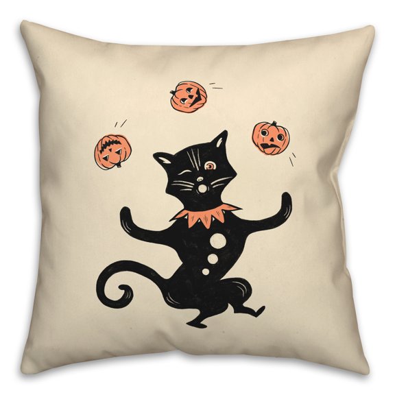 Creative Products Juggling Cat 18x18 Spun Poly Pillow