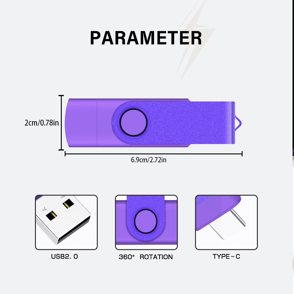 USB C Flash Drive,Dual Pendrive Phone Photo Stick Flash Memory Stick for Android Phones,PC,Laptop