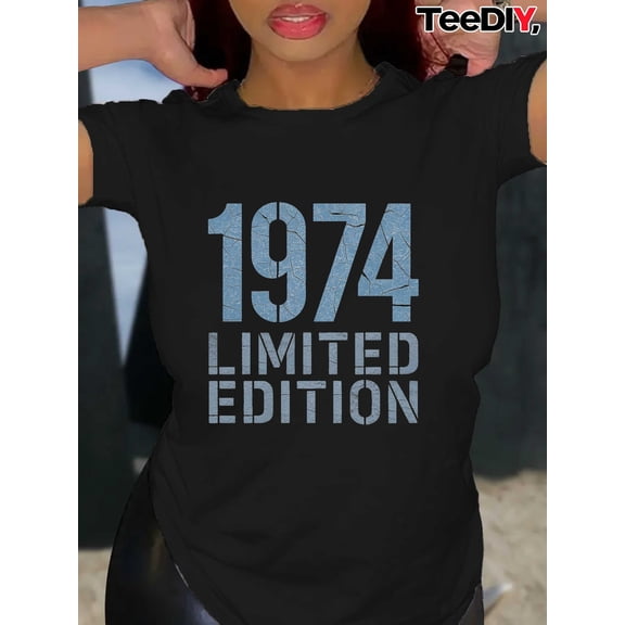 Women's Vintage Distressed 1974 Limited Edition T-Shirt