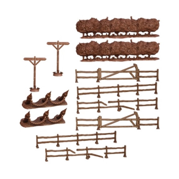 Mantic Entertainment Battlefield Fences and Hedges New