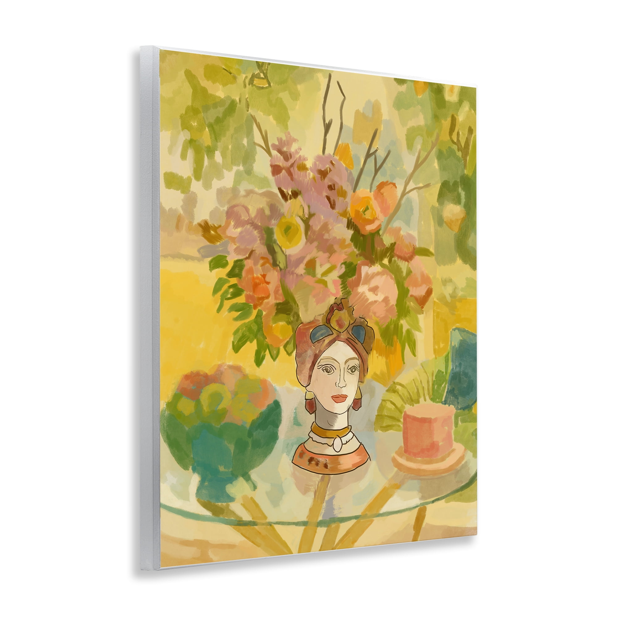 Stupell Industries Flower Head Vase Wall Plaque Art, design by Amelia Noyes
