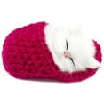 thumbnail image 6 of Birthday Boys Girls with Meows Sounds Car Decor Plush Sleeping Cat Stuffed Doll Mini Kittens in Shoes Slipper Sleeping Cat Simulation Sleeping Cats Sleeping Kitten Toy PINK, 6 of 7