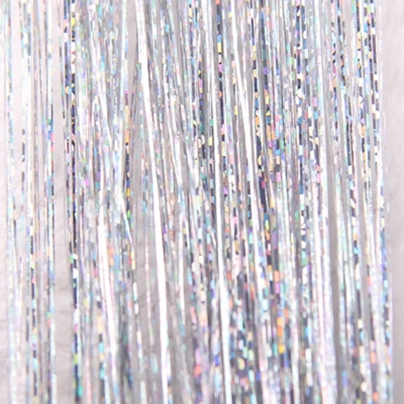 UTOURS Hair Tinsel Sparkle Holographic Glitter Extensions Highlights Party Wig
