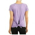 thumbnail image 2 of Daisy Fuentes Women's Active Power Mesh Tie Tee, 2 of 3