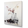 thumbnail image 2 of Designart "Red Minimalism gracefulness In Pottery II" Abstract Still Lifes Canvas Print, 2 of 5