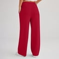 thumbnail image 4 of Women's Sports Fitness Pants Casual Loose High Waist Pants Drawstring Jogging Pants Women's Straight Leg Wide Leg Pants Casual Pants Yoga Pants, 4 of 6