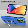 thumbnail image 6 of CoverON For Apple iPhone 14 Pro Case, Credit Card slot Ring KickStand Rugged Phone Cover Magnetic holder, Blue, 6 of 9