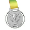 thumbnail image 2 of Medalla Antorcha Souvenir Premio Competencia Deportiva Aleación Zinc Con Correa (Plata), 2 of 7