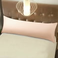 thumbnail image 5 of Ntbay Silky Satin Body Pillowcase for Hair and Skin, Ultra Soft Cozy Long Body Pillow Cover with Zipper Closure, 20" x 54", Pink, 5 of 5