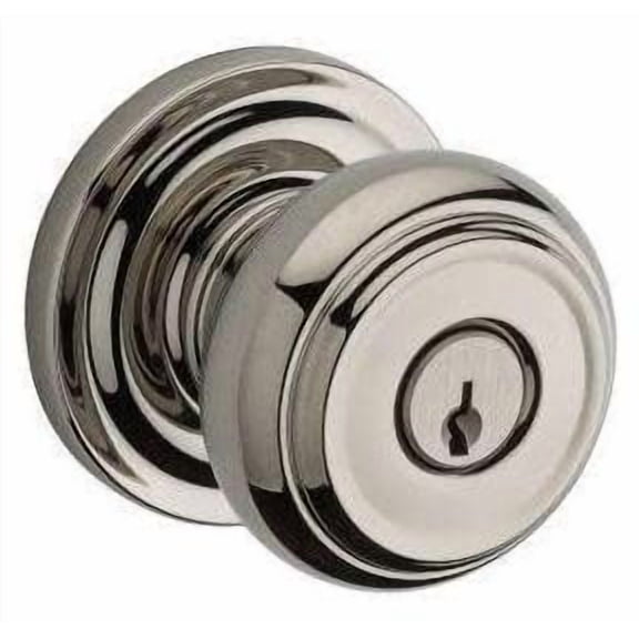 Baldwin Reserve ENTRATRR141 Entry Traditional Knob and Round Rose Bright Nickel Finish