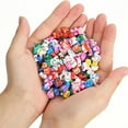 thumbnail image 2 of 100pcs Mixed Polymer Clay Spacer Beads for Women Jewelry Making DIY Bracelet Necklace Hair Clip Accessories (Candy), 2 of 4