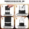 thumbnail image 3 of BENTISM Ice Ball Press Kit 2.4"/60 mm, Ice Ball Maker Includes Ice Press, Magnetic Gift Box, Tongs, Drip Tray for Whiskey Black, 3 of 9