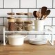 thumbnail image 4 of Estante de metal para baño, estante de especias, estante de cocina con manija de madera, estantería de almacenamiento de hierro, estantería de 11 Feliz Sencillez, 4 of 5
