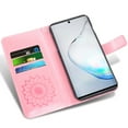 thumbnail image 2 of Galaxy Note 10 Case, Genuine Leather Note 10 Wallet Flip Cover Case with Credit Card Slots, Magnetic Closure, Stand, Shock Absorbing Case Compatible with Note 10 - Rose Gold, 2 of 4