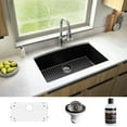 thumbnail image 2 of Karran Usa Qu-712-Pk1 Quartz Qu 32" Undermount Single Basin Quartz Composite Kitchen Sink, 2 of 5