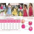 thumbnail image 6 of Oudiya Girls Spaghetti Strap Tie Back Dress Ruffle Hem Summer Beach Casual Sundress with Pockets, 6-14Y, 6 of 6