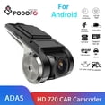 thumbnail image 1 of Podofo Dash Cam ADAS Car DVR ADAS Dashcam DVRs Video HD 720P USB TF Tarjeta 16G / 32G Grabadora automática para Android Reproductor multimedia DVD Tan Jianjun unisex, 1 of 1