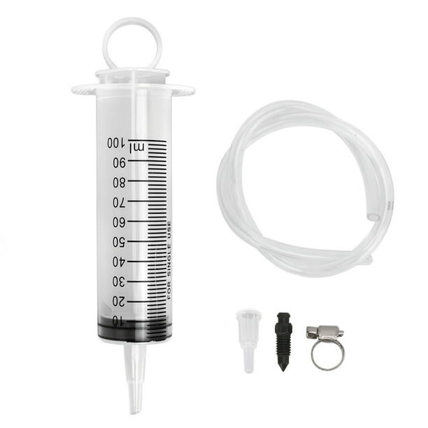 Kit de purga de freno de disco hidráulico para motocicleta, jeringa de 100ML, manguera de 50cm, Universal para motos, Scooters, Quads Jadeshay A