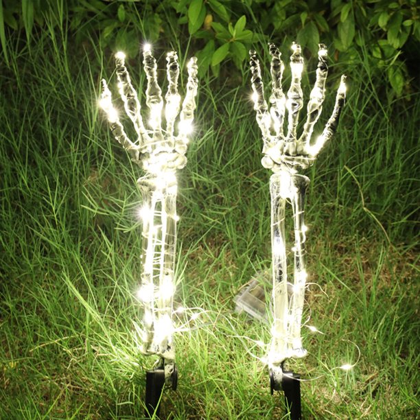 Ilumina a prueba de agua las decoraciones de Halloween de tamaño natural para el césped del jardín del patio al aire libre Hugtrwg Para estrenar