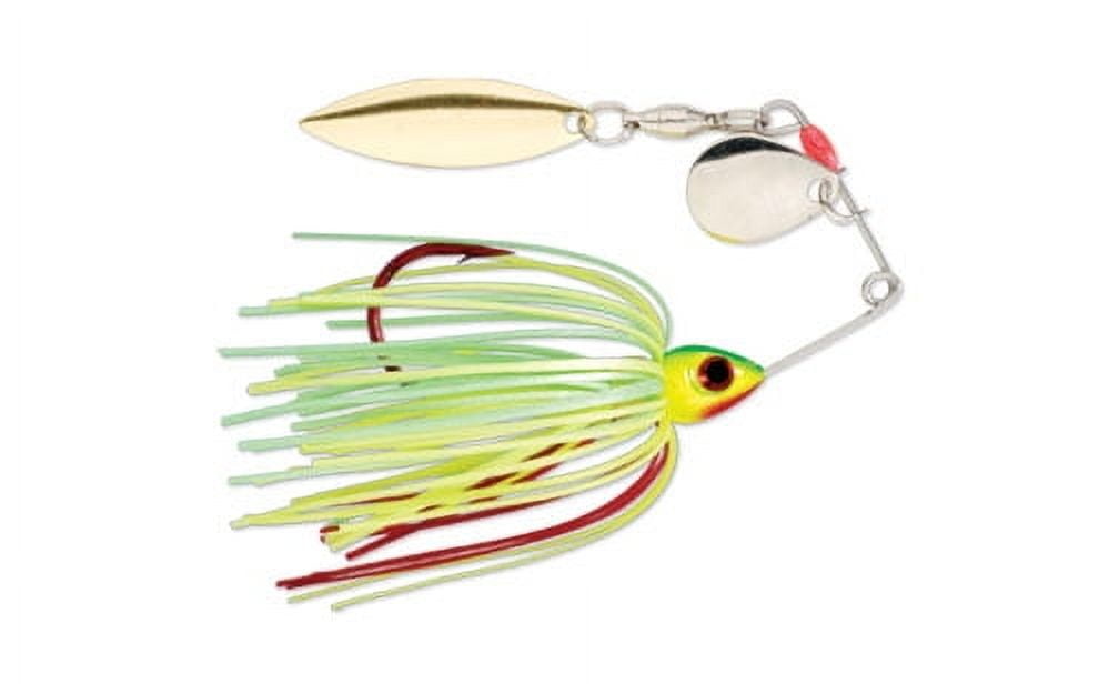 (2 pack) Strike King Bleeding Mini-King 1/8oz Spinnerbait Lure Bleeding Fire Tiger