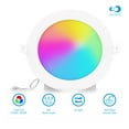 thumbnail image 2 of INFIBRITE 6 Inch WiFi Smart 12W 1100LM LED Recessed Ceiling Light, Dimmable, Alexa/Google, Wet Rated, 2 of 11