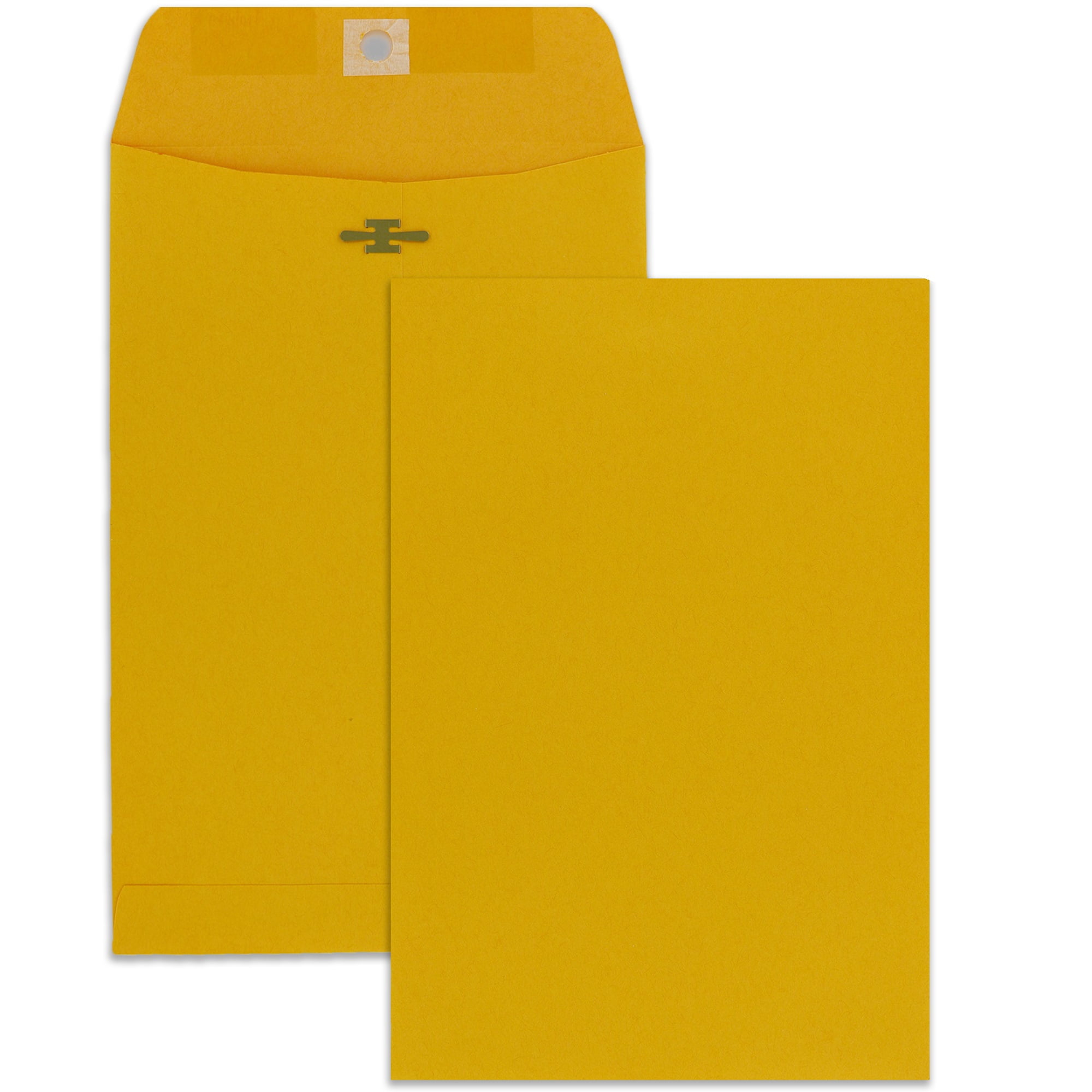 Emraw Clasp Envelopes with Gummed Flaps Heavyweight Paper Brown Kraft Catalog (9" x 12