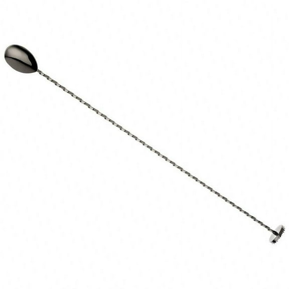 Mercer Barfly 15.75" Bar Spoon with Muddler | Gun Metal Black