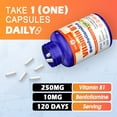 thumbnail image 6 of (3 Pack) Vitamin B1 (Thiamine) 250 mg - 120 Vegetarian Tablets, 6 of 7