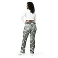 thumbnail image 6 of Geometric Flare Leggings, Abstract Print Flare Leggings, Dark Color Flare Leggings 7, 6 of 11