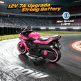 thumbnail image 5 of HNH Kids Ride on Motorcycle, 12V Power Ride on Toys for Toddler, Electric Motorcycle with Music, Bluetooth, Lights, 5 of 7