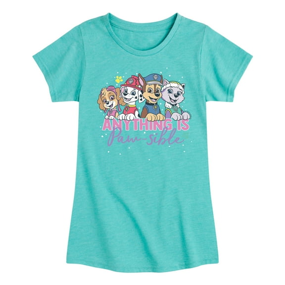 Paw Patrol - Anything Is Paw-Sible - Toddler And Youth Girls Short Sleeve Graphic T-Shirt
