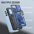thumbnail image 3 of for Samsung A53 5G Case, Galaxy A53 5G Case with Camera Cover & 360°Kickstand Ring with Tempered Glass Screen Protector, Military Grade Shockproof Protective Cover for A53 5G Case Blue, 3 of 14