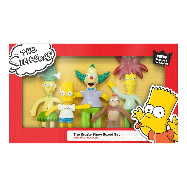 NJ Croce The Simpsons Krusty Show Bendable Figures Set - Walmart.com