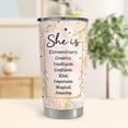 thumbnail image 2 of Inspirational Gifts She is Extraordinary Stainless Steel Tumbler 20oz 30oz Mental Health Gifts - Positive Daily Affirmations for Women Girls, Positive Thoughts Travel Cups, 2 of 7
