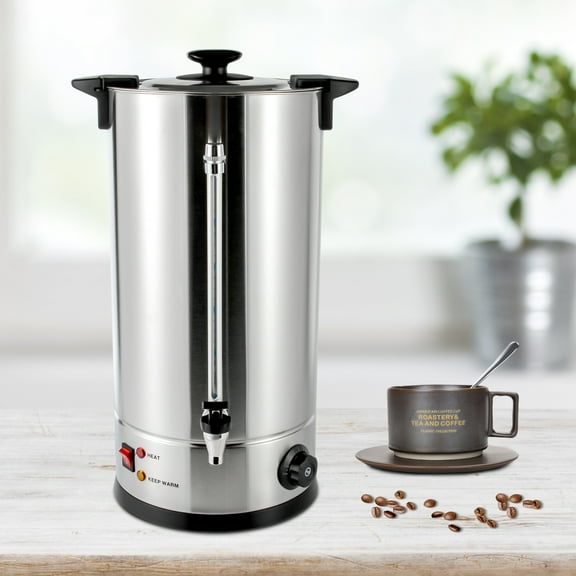 Commercial Grade Stainless Steel 25L/6.6gal Coffee Urn Coffee Maker Hot Water Urn for Home, Party, Office, Wedding