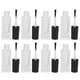 thumbnail image 5 of Contenedores de esmalte de uñas, 8 unidades de botellas de esmalte de uñas recargables, botellas de uñas transparentes, probadas profesionalmente, 5 of 12