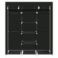 thumbnail image 4 of Private Jungle Non-Woven Wardrobe, Portable Wardrobe Clothes Storage Cabinet, Black, 4 of 8