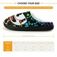 thumbnail image 2 of Smile Cuphead Kid's Cotton Slippers Winter Warm Soft Plush Slippers with Rubber Sole Non-Slip Indoor Outdoor Slip on Shoes Fluffy House Slippers For Boys Girls Teen, 2 of 8