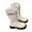 White, variant on LYHaoo Girls Glitter Pearl Chain Boots Fashion Girls British Style Short Boots Fall Winter Big Kids Leather Soft Sole Ankle Boots Sizes 10 Black(Little Kid)