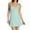 Aquamarine, variant on Women's Only Hearts 30106 Organic Cotton Lace Trim Chemise (Bone L)
