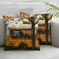 thumbnail image 3 of PRATYUS Autumn Maple Cushion Covers Hello Fall Throw Pillow Covers for Thanksgiving,Cartoon Car Pillow Covers for Camping,Autumn Harvest Camper Cushion Cases for Bedroom 24x24in, 3 of 5
