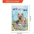 thumbnail image 6 of Spring Summer Yorkshire Terrier Dog Butterfly Daisy Seasonal Garden Flag 12x18 Inch Double Sided Vertical Decoration Yard Small Flag For Outside Holiday Seasonal Outdoor, 6 of 10