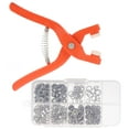 thumbnail image 1 of icolorfuled 1 Set of Open Ring Snaps No Sew Button Fasteners with Pliers Press Tool, 1 of 6