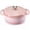 Pink, variant on Sweetcrispy 6 Quart Enameled Cast Iron Dutch Oven, Moisture-Locking Lid, Dual Handles, Oven Safe, Blue