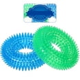 thumbnail image 3 of MUSEYA 2 Pcs Small Dog Chew Toy TPR Blue Spiked Texture for Pet Supplies, 3 of 6
