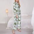 thumbnail image 3 of Fotbe Mallard Ducks Wild Birds Pattern Long Sleeve Pajama Set for Women,Sleepwear Set,2-piece Loungewear Set,Soft PJs Comfy Nightwear with Pockets -Medium, 3 of 7